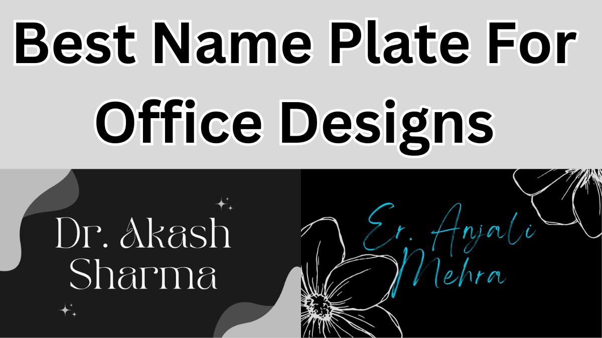 name plate for office